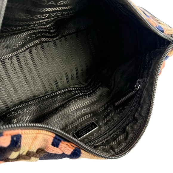 Prada Multicolor Knit Shoulder Bag - Picture 7 of 10